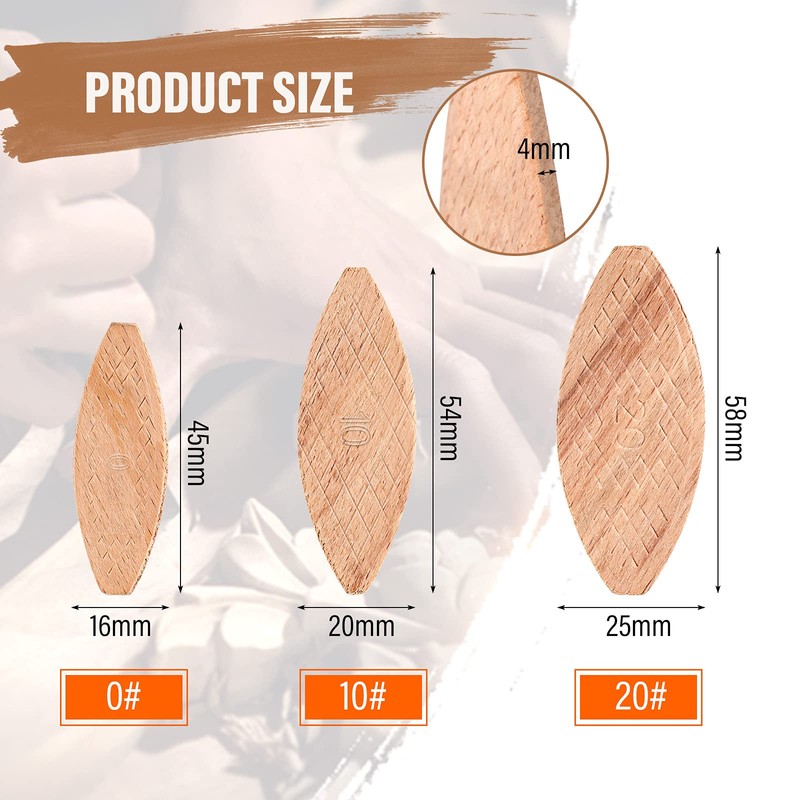 Yalikop Beechwood Joiner Biscuits Number 0, 10, 20 Wood Joining