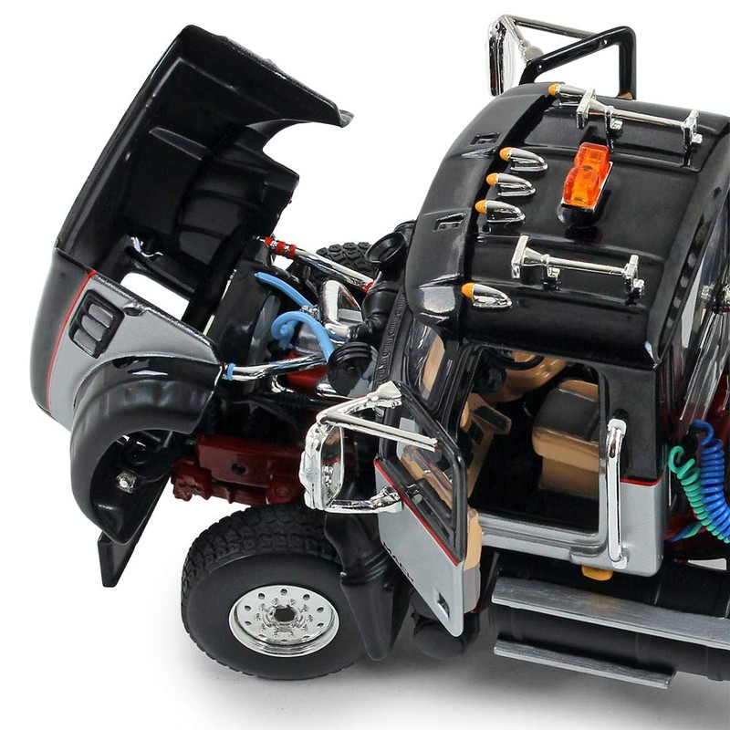 First Gear 1/50 Mack Granite MP Day Cab, Black, Silver,