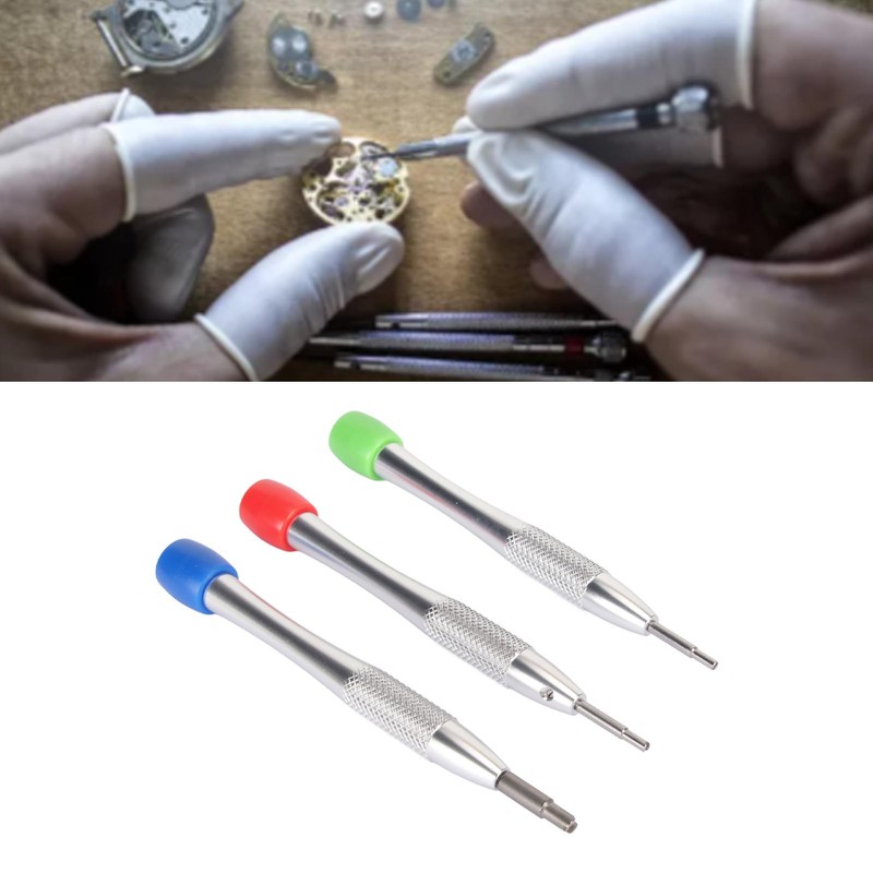 3pcs Watch Screwdriver Set Movement Stud Balance Watches Repair Tool