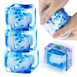 Naturahand 3Pcs Stress Balls Ice Cube Fidget Toys Sensory Toys for Autism ADHD Squeeze Balls Stress Relief Toys for Boys Girls Adults
