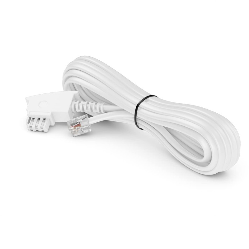 deleyCON 6 m Telephone Cable, TAE-F Plug to RJ11 Plug,