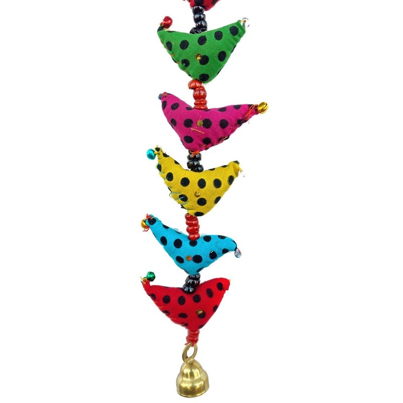 Rastogi Handicrafts Wall Hanging 30 Bird Bell Tota Traditional Indian