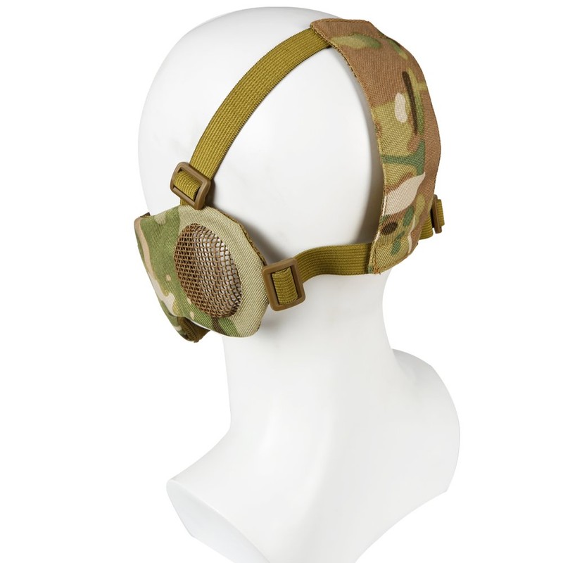 Hunting Explorer Tactical Half Face Mesh Mask With Ear Cover