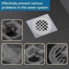 2 Pack 4-1/4 Inch OD Shower Drain Cover, 18/8 Stainless