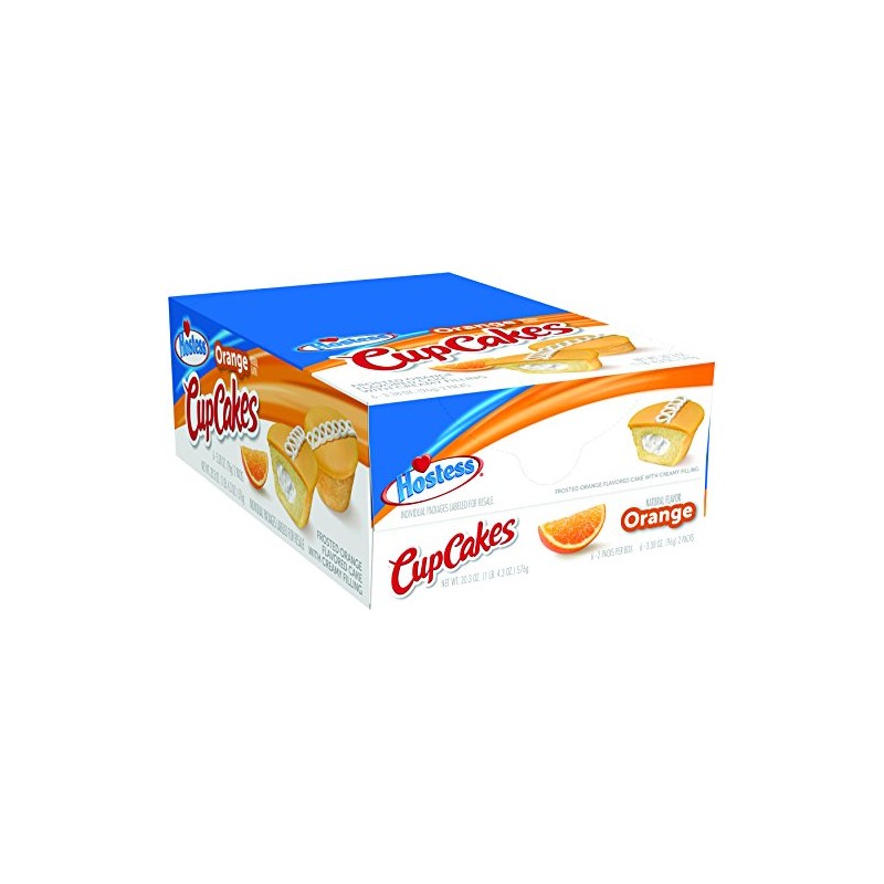 Hostess Cupcakes, Orange, 3.38 Ounce (6 Count)
