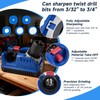 Eleccriptic Power Drill Bit Sharpener for All Bits 3/32-3/4 In,