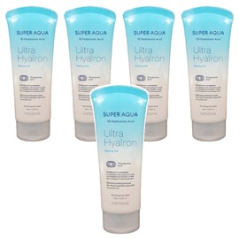 Missha Super Aqua Ultra Hyalon Peeling Gel, 100ml, 5 pcs / 미샤 수퍼 아쿠아 울트라 히알론 필링젤, 100ml, 5개