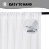 White Backdrop Curtain for Wedding Decor Holiday Party 4 Panels-