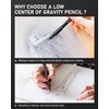 Nicpro 0.9 Metal Mechanical Pencil Set with Case, 3PCS Hevey
