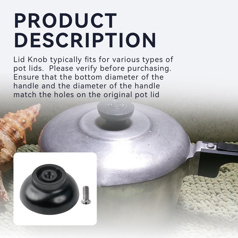 Ciuouient Lid Knob Replacement/Cookware Pot Knob(1PCS Cover knob with Screw)