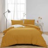 MOONLIGHT20015 Single Duvet Cover - Ochre Solid Soft Single Bedding
