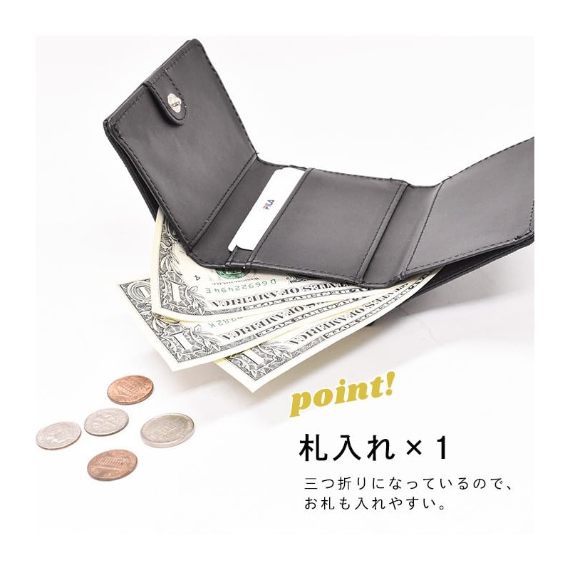 Opavinia Fila Poly Print Trifold Wallet, Mini Wallet, Coin Purse,