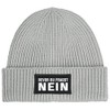 MoonWorks® Men's Beanie with Patch Knitted Hat with Saying "Bevor