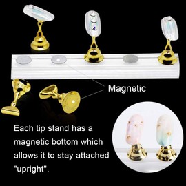 Set of 4 Acrylic Nail Stands, BetterJonny Nail Display Stand, Nail Stand for Press on Nails Display, Nail Practice Stand, Nail Tips Holder, Nail Painting Stand, Nail Stand for Nail Tips Practice