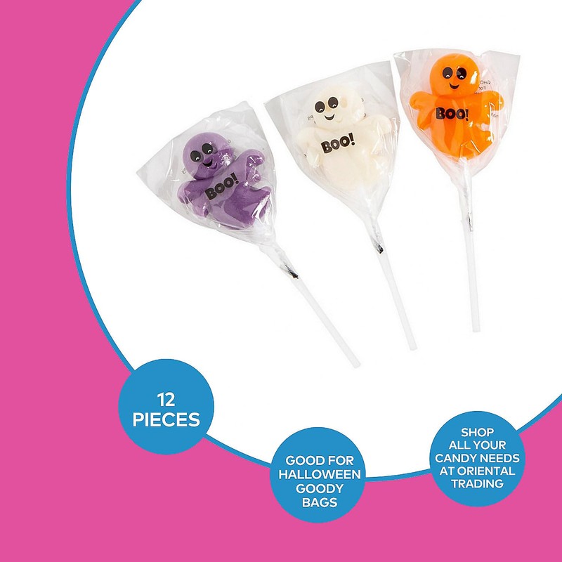 Fun Express Ghost Lollipops - 12 Pc