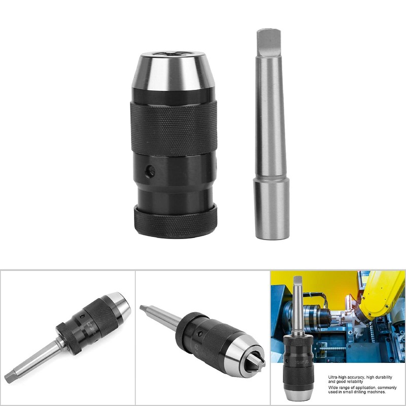 JT3 Keyless Drill Chuck, Self-Tightening, Heavy Duty, 1/32-5/8 Inch, HSS