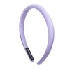 Ladies Classic Solid Color Satin Headband - Color: Lavender