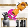 CGA320 CO2 Refilling Adapter with Pressure Gauge Soda Refill Quick