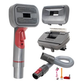 IZSOHHOME Compatible with Dyson V7 V8 V10 V11 V15,Brush for Shedding and Grooming,with Three Replacement Heads,Easy to Clean Brush Kit