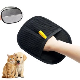 Ruovselz Pet Hair Removal Glove for Dogs & Cats | Reusable Electrostatic Grooming Glove | Double-Sided Pet Hair Remover for Clothing, Couch, Carpet, Car Seat | Comfortable & Adjustable Fit