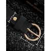 Cartvelli Women's Leather Belt 2.5 cm Narrow with Gift Box