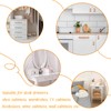 LEREATI 4pcs Leather Drawer Handles Drawer Knobs Kitchen Cupboard Handles