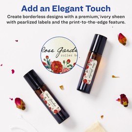 Avery Pearlized Ivory Rectangle Labels with Sure Feed Technology, Print-to-The-Edge, 2/3" x 1-3/4", 440 Pearlized Ivory Labels, Laser/Inkjet Printable Labels