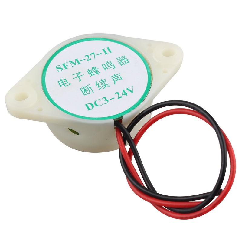 Futheda 2pcs SFM-27 DC 3-24V 12mA Industrial Intermittent Sound Electronic