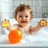 OUDQFCJ 5pcs Baby Bath Sponge Kids Shower Sponge Cartoon Shape