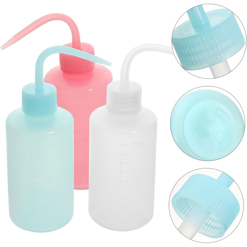 Botellas Paquete Pestañas Exprimibles 250ml Limpieza de para de 3