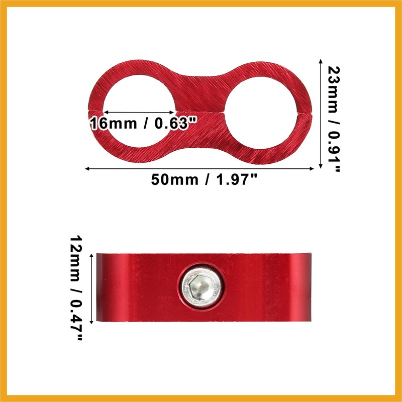 Partuto AN8 Car Auto Hose Separator Clamp Fuel Line Connector