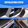 ZBGUN 1 PC Car Rear Bumper Protective Strips, 35.4" x