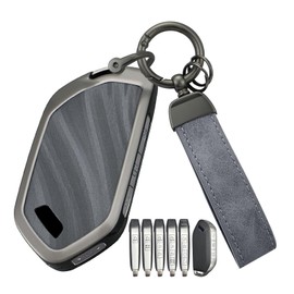 Ysbxitu Key Case for Kia Remote Control Cover with Key Fob Fits Kia Telluride EV9 Picanto GT Line Sorento Sportage Carnival KX3 Seltos KX5 New K5 Scratch-Resistant Key Box A Grey