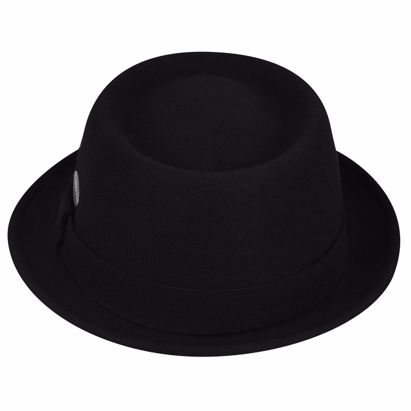 Kangol LiteFelt® Pork Pie - Black/S Black, Small