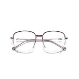 JOLLYNOVA Reading Glasses for Women, Oversized Rectangular Readers, Ultralight HD Metal Drilled Metal Fashion Frame (Purple, 2.00, x)