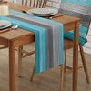 Abstract Turquoise Table Runner Dresser,Teal Table Runners 33x183 Long for