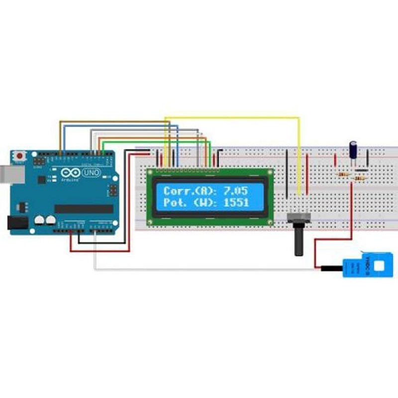 DollaTek SCT-013-000 Non-invasive AC Current Sensor Split Core Transformer 100A