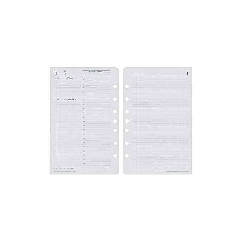 Franklin Planner Original 2 Pages Per Day Daily Pages 1