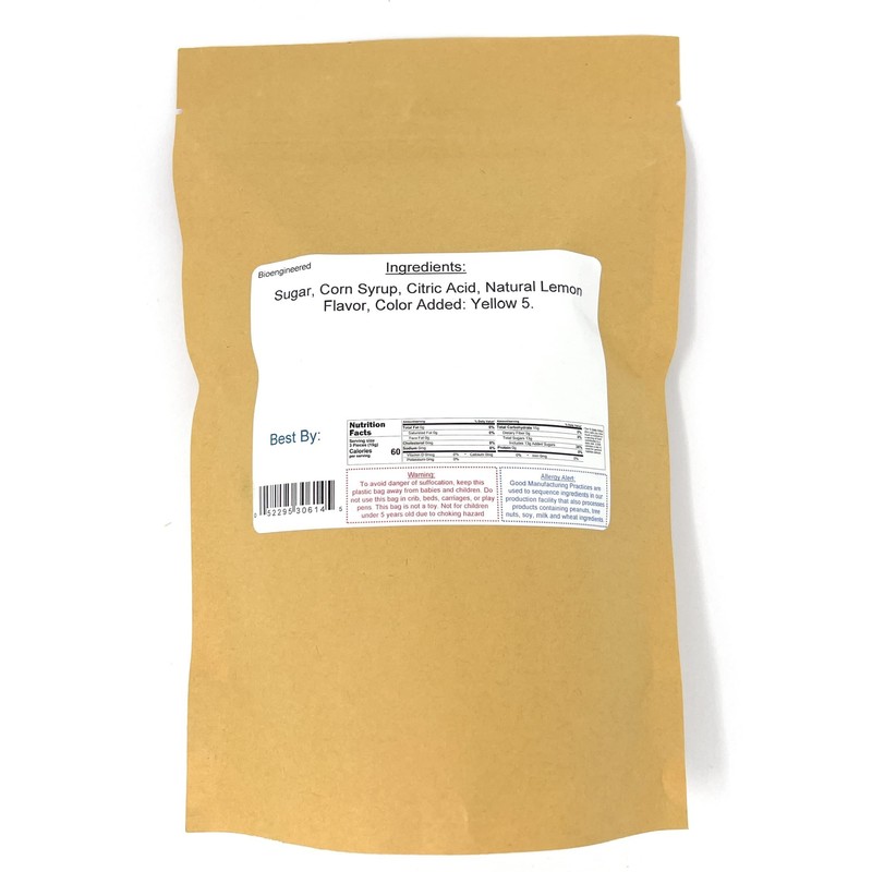 Yankee Traders Old Tyme Sanded Hard Candy, Lemon, 1 Pound