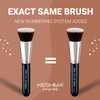 Keshima Flat Kabuki Foundation Brush Makeup Brush for Liquid, Cream