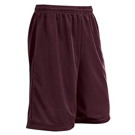 Champro Unisex-Youth Standard Diesel 7" Inseam Polyester Shorts, Maroon, Youth X-Large