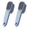 2 pieces 2 in 1 Shoe Brush, Double-sided Shoe Brushes
