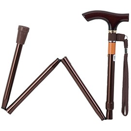 Augmentation – All Life E448 Folding Cane Total length 81.5 ~ 91.5 cm (5 Stage Adjustable) with Strap