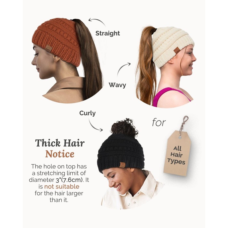Hat Hut Satin Lined Beanie Hat for Women Silk Lined