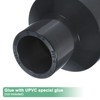 M METERXITY 1-Pack UPVC Reducer Pipe Fitting, 1-1/2"x3/4" Reducing Coupling