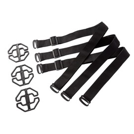 Genina 3 Pack Adjustable Elastic Straps Adjustable Bands for Recliner Sofa Covers 3 Seater Recliner Loveseat Chair Cover, Black