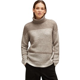 Street One Women's Turtleneck Jumper, multicoloured