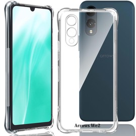 AQXNG Arrows We2 F-52E FCG02 Case, Clear, 6.1 inch Compatible, We2 F-52E Cover, TPU US Military Standard [Airbag, Shockproof, Portable, Convenient, Wireless Charging, Scratch-Resistant, Lightweight,