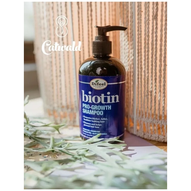 Difeel Shampoo + Aceite Biotina Anticaida Cabello, Fortalece