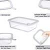 Glass Food Containers with Glass Lid, Microwave Safe Food Storage